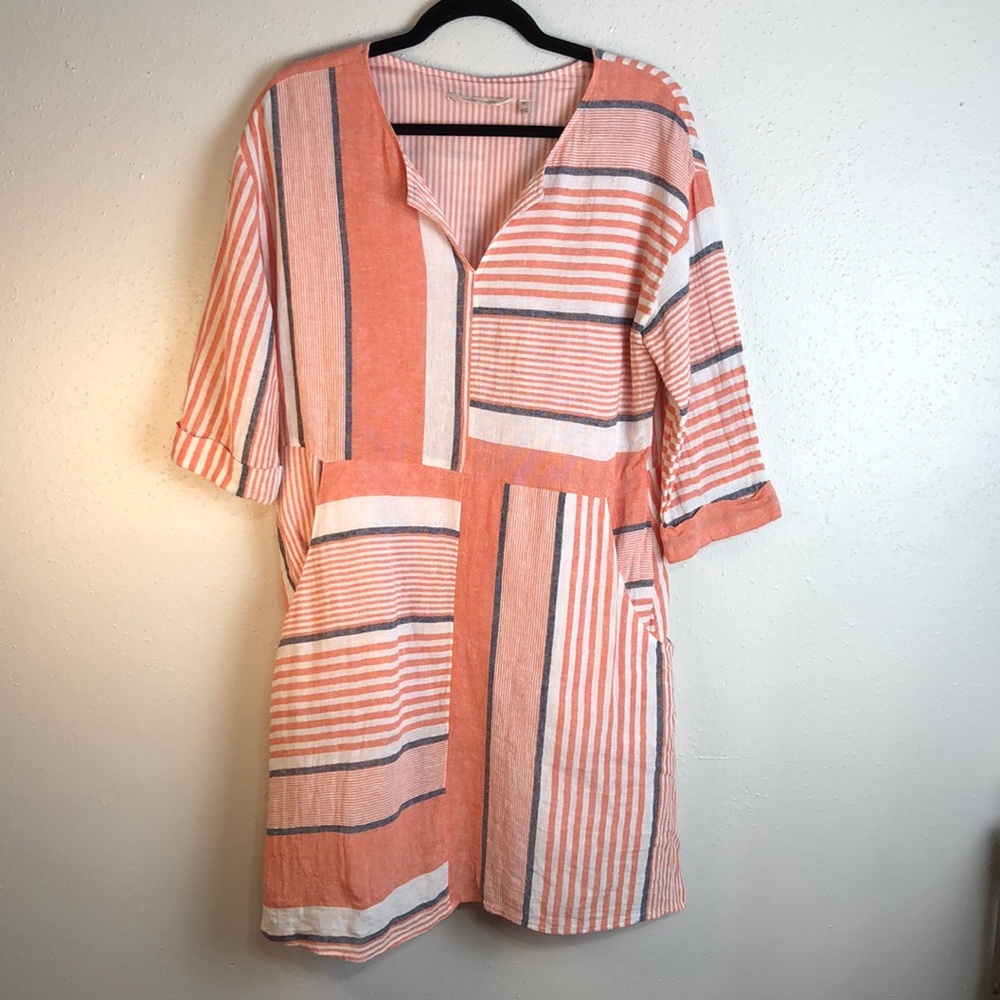 Soft Surroundings dress oversized pockets in front & back size medium lined